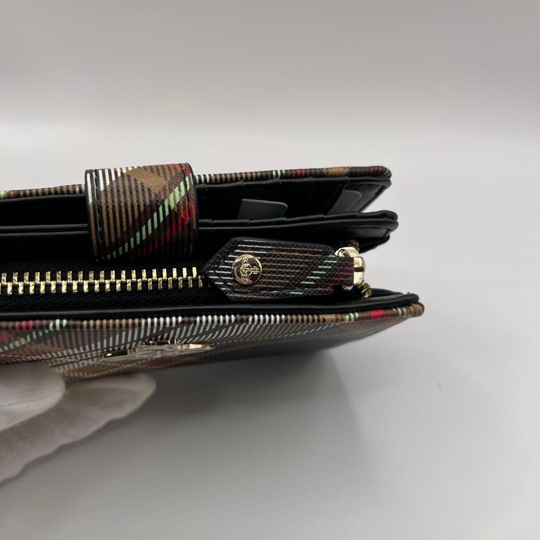 極美品 vivienne westwood 二つ折り財布　ダービー　チェック