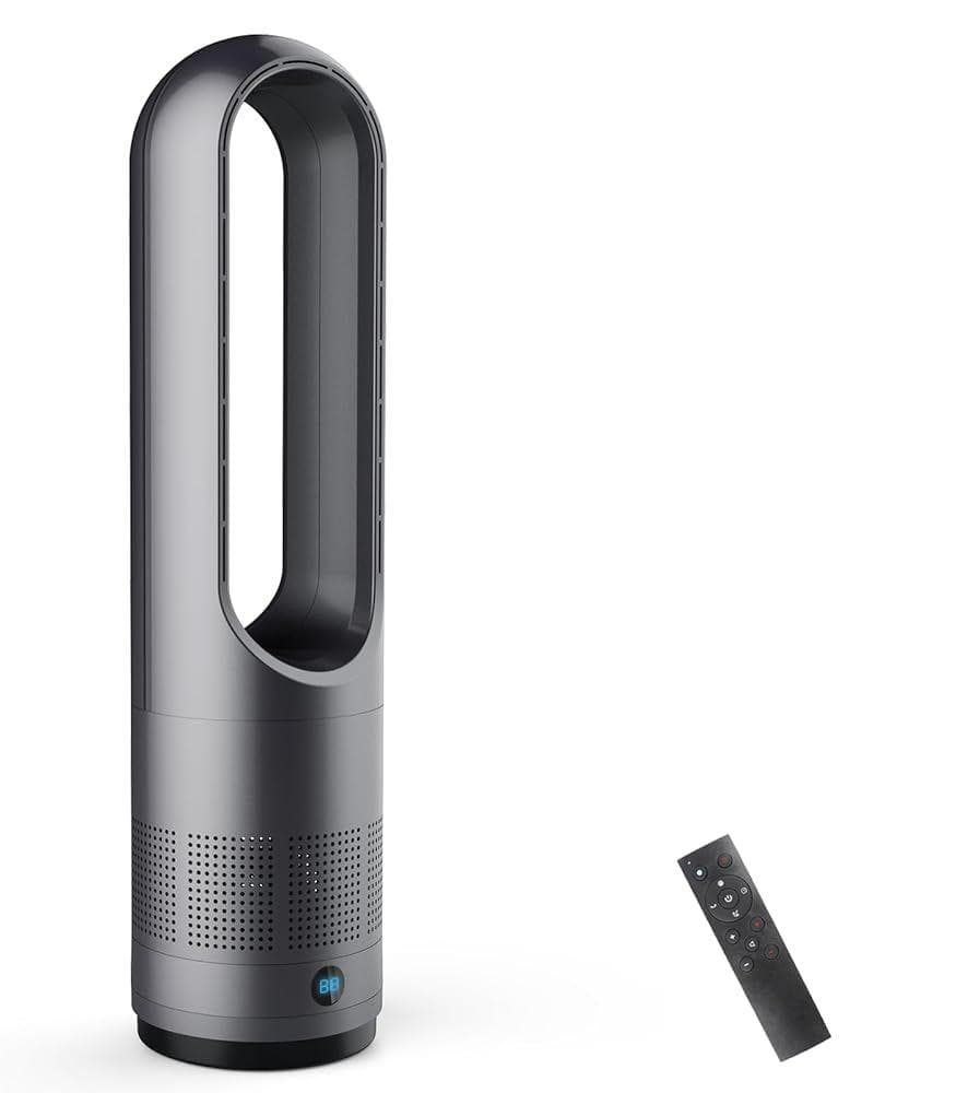 【冷暖両用＆羽根なし】 扇風機 タワーファン ファンヒーター スリム扇風機