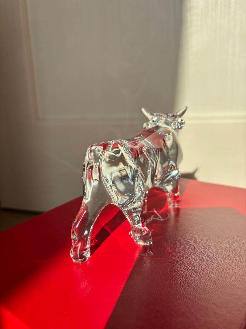 Baccarat クリスタルガラス 牛 置物　干支
