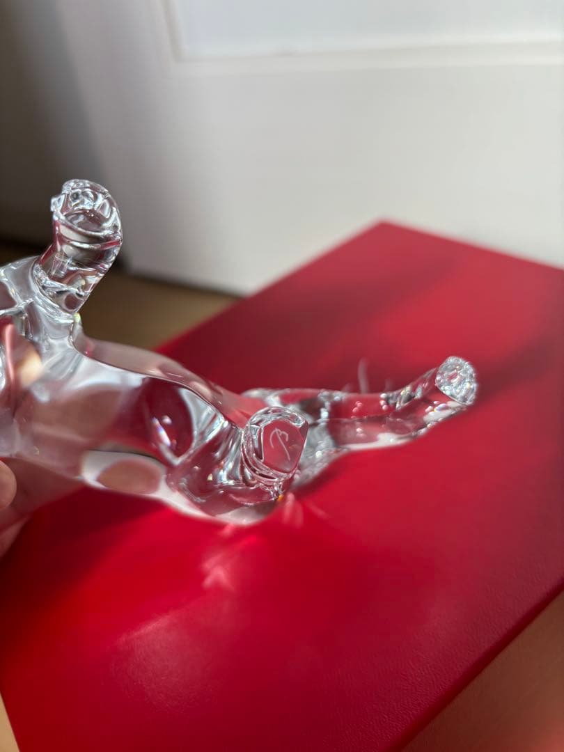 Baccarat クリスタルガラス 牛 置物　干支