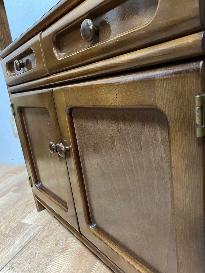 【カリモク】電話台　キャビネット　棚