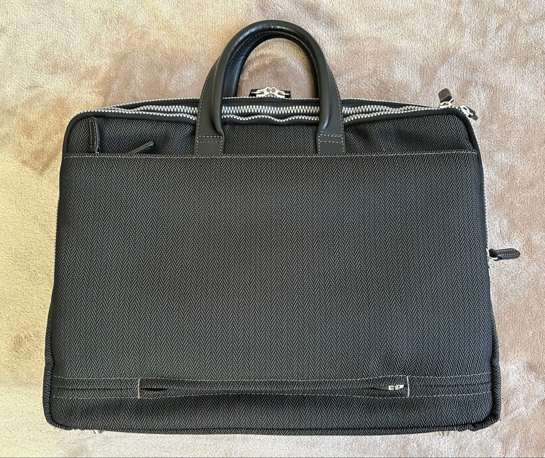 PaulSmith ポールスミス ビジネスバッグ ヘリンボーン 2way 黒