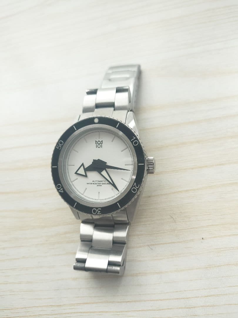 ヒャクイチ腕時計 自動巻き時計 シルバー