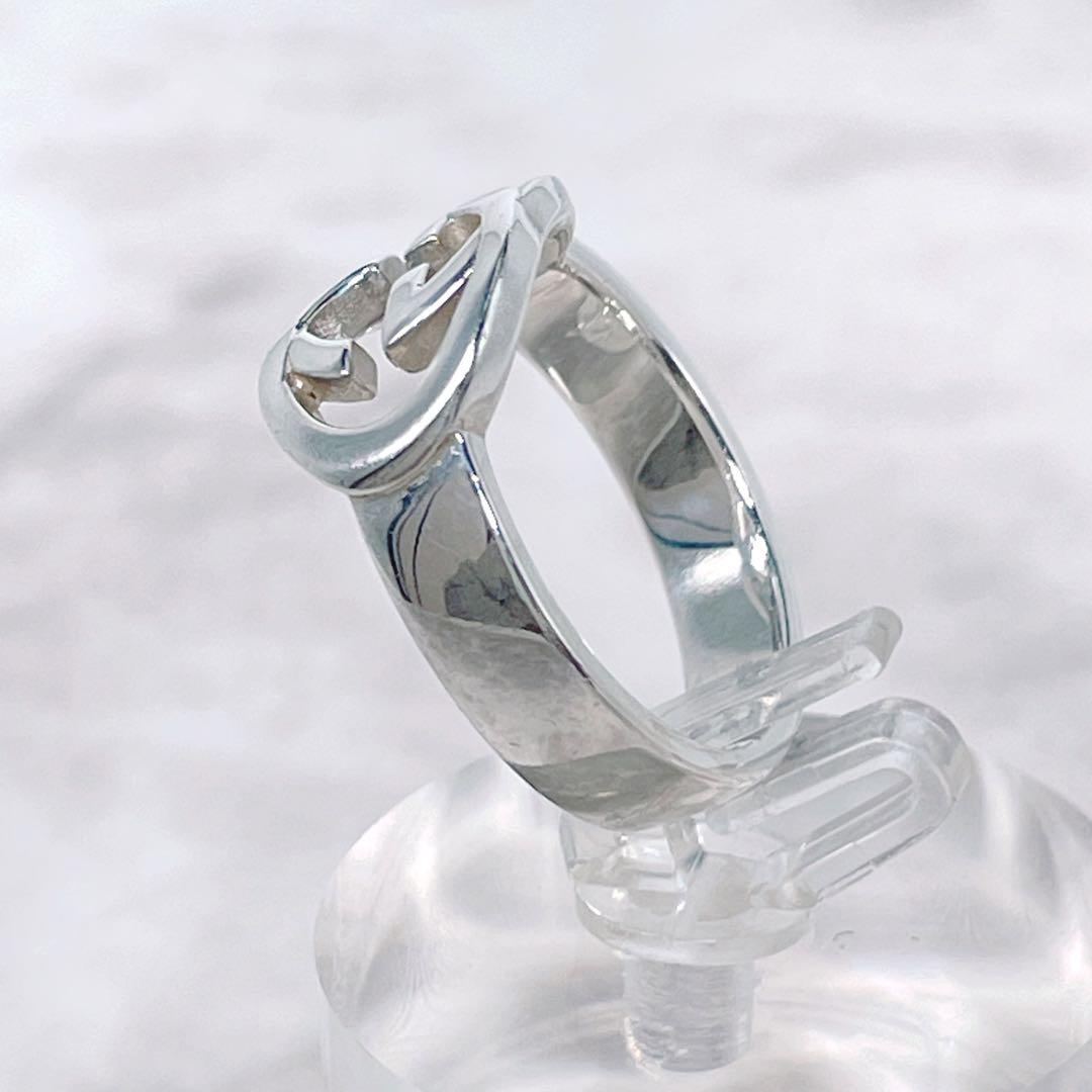 GUCCI シルバー925 Gロゴ　リング 19　インターロッキングG