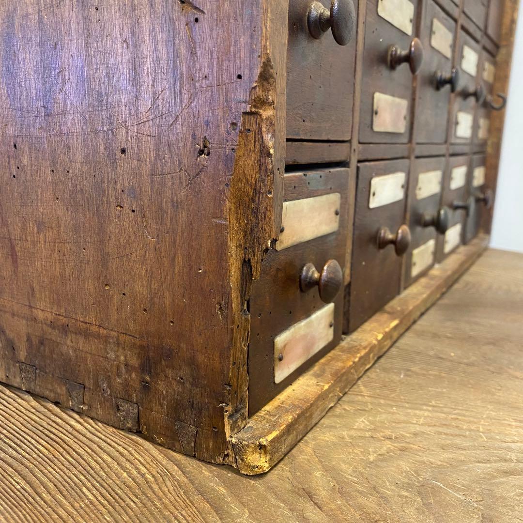 25杯引き出し 靴職人アトリエ アンティーク