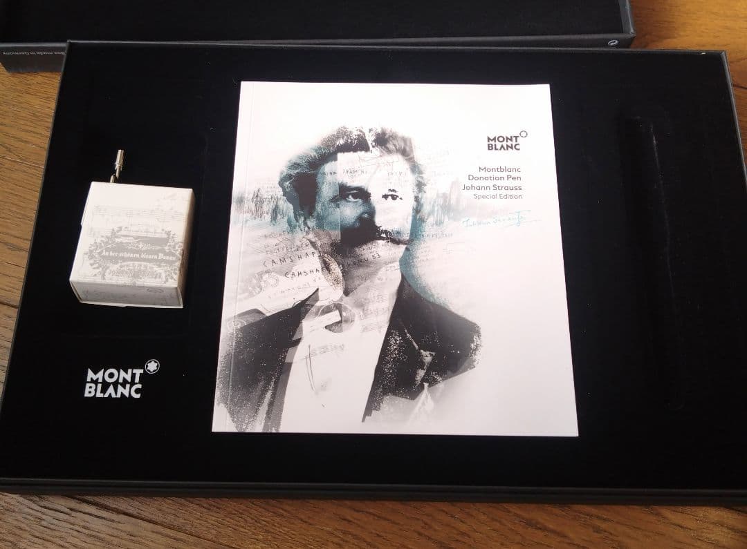 モンブラン万年筆　 ヨハンシュトラウス　F　シャンパンゴールド