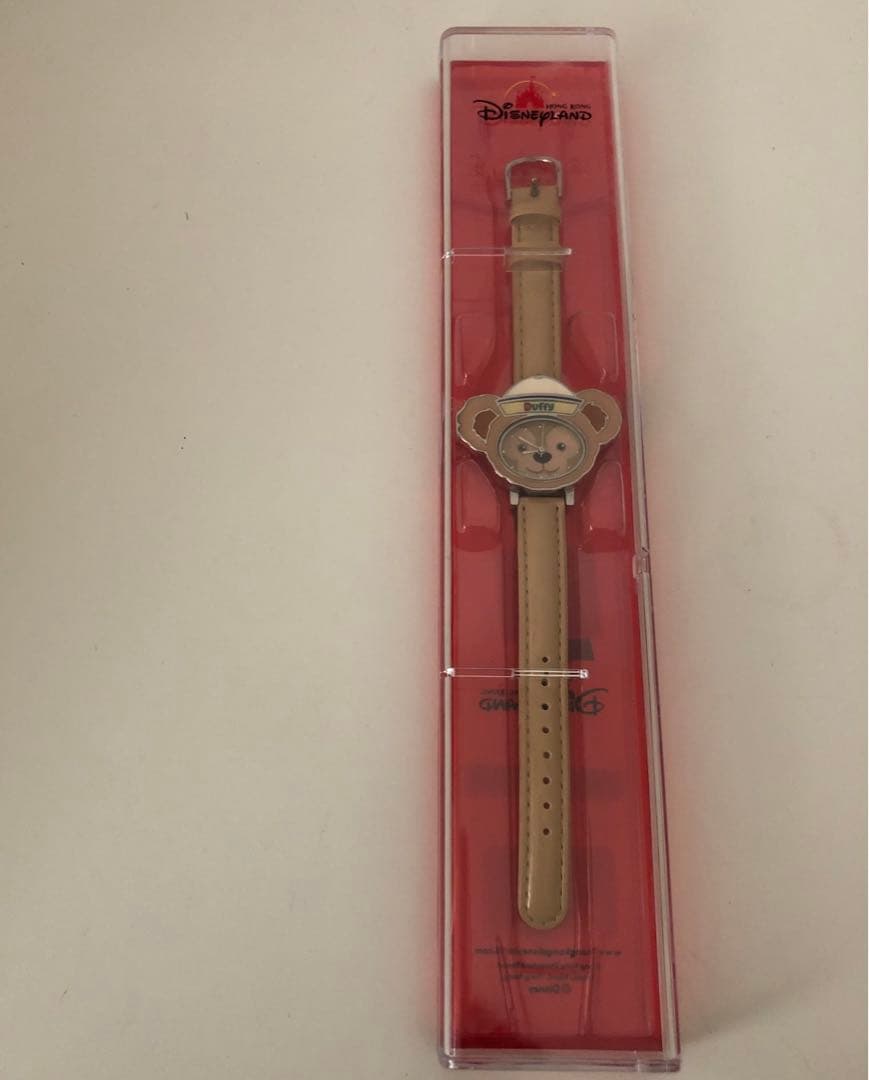 【美品】香港ディズニー ディズニー ダッフィー 時計 腕時計