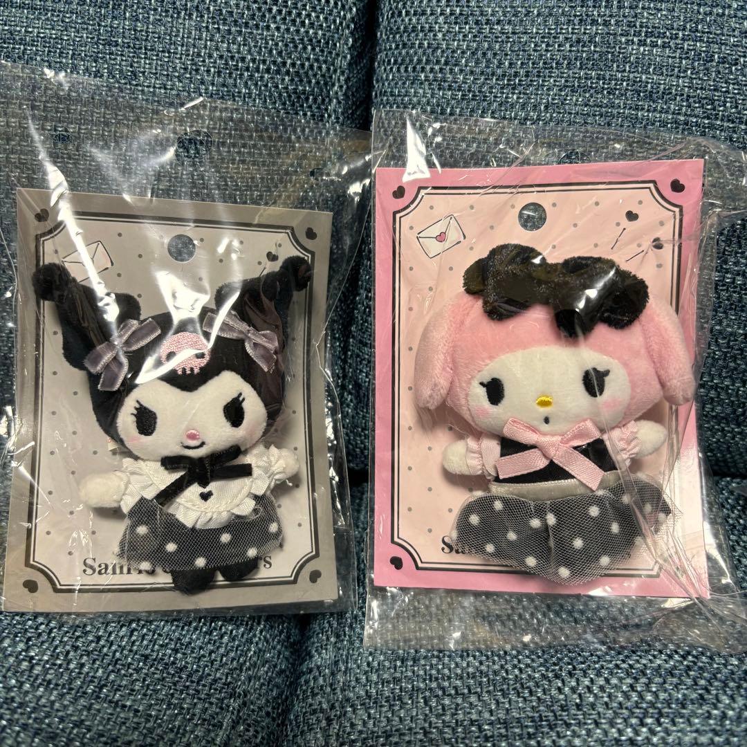 マイメロ　クロミ　マスコットブローチ