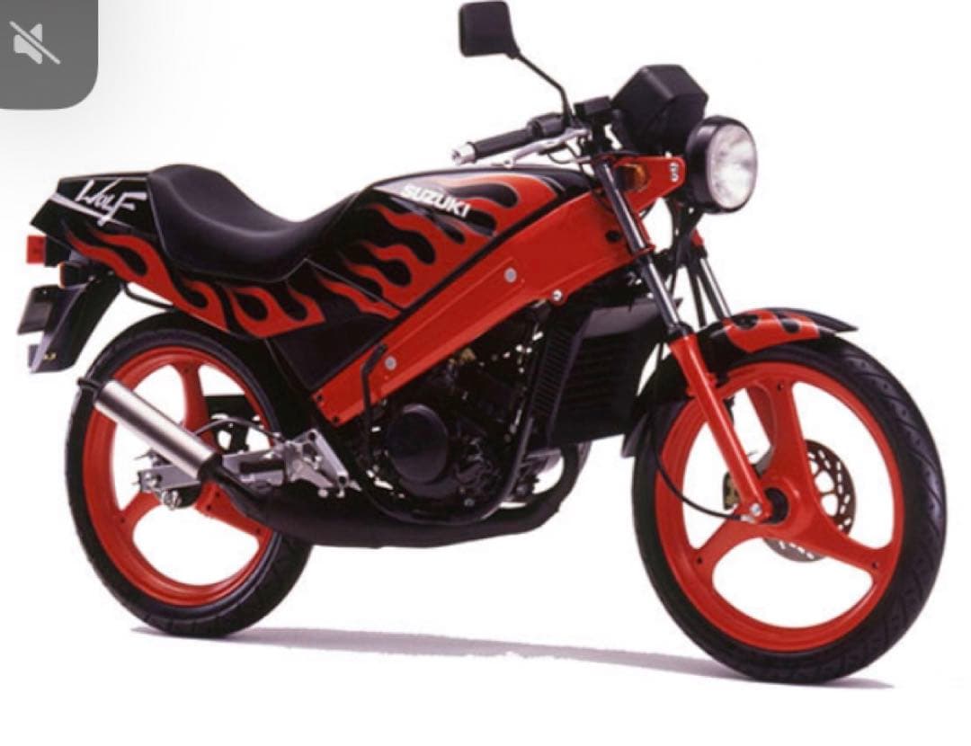 SUZUKI WOLF50 ガソリンタンク　ファイアーパターン　RG50