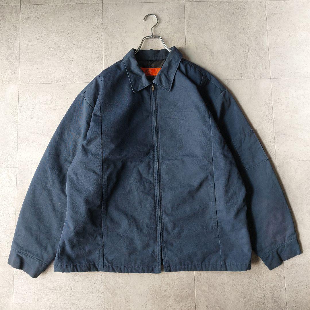 レッドキャップ ワークジャケット XL 紺 ピンナップガール 刺繍 キルティング