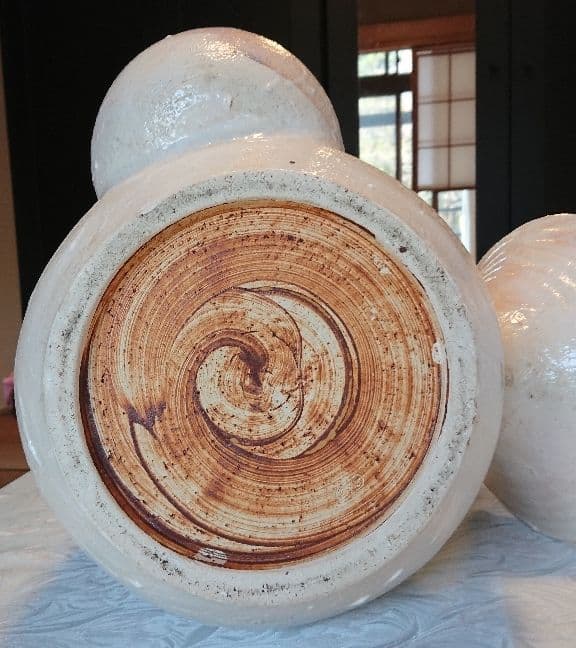 【特注品】志野焼 急須形置物 花瓶