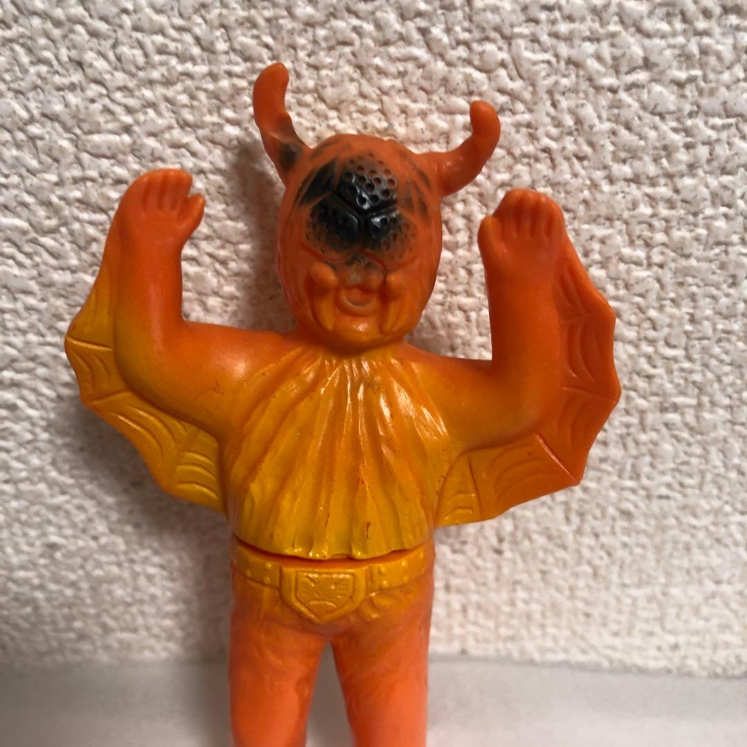 ⚠️当時物・貴重　仮面ライダー　蜘蛛男　クモ男② ミニソフビ　昭和レトロ　ポピー