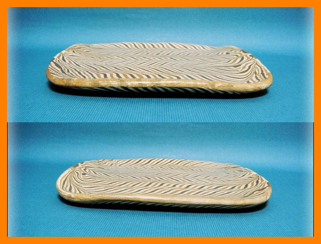 446『練上手 皿』　/骨董品 古美術 古玩 アンティーク