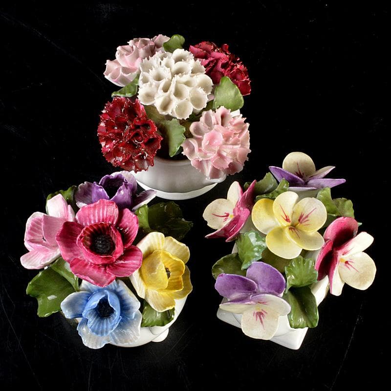 AYNSLEY　エインズレイ　陶花　置物　3点まとめて　C　6311