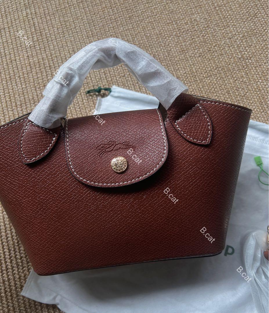 新シーズンLongchampエピュレ テクスチャードレザーミニバッbun