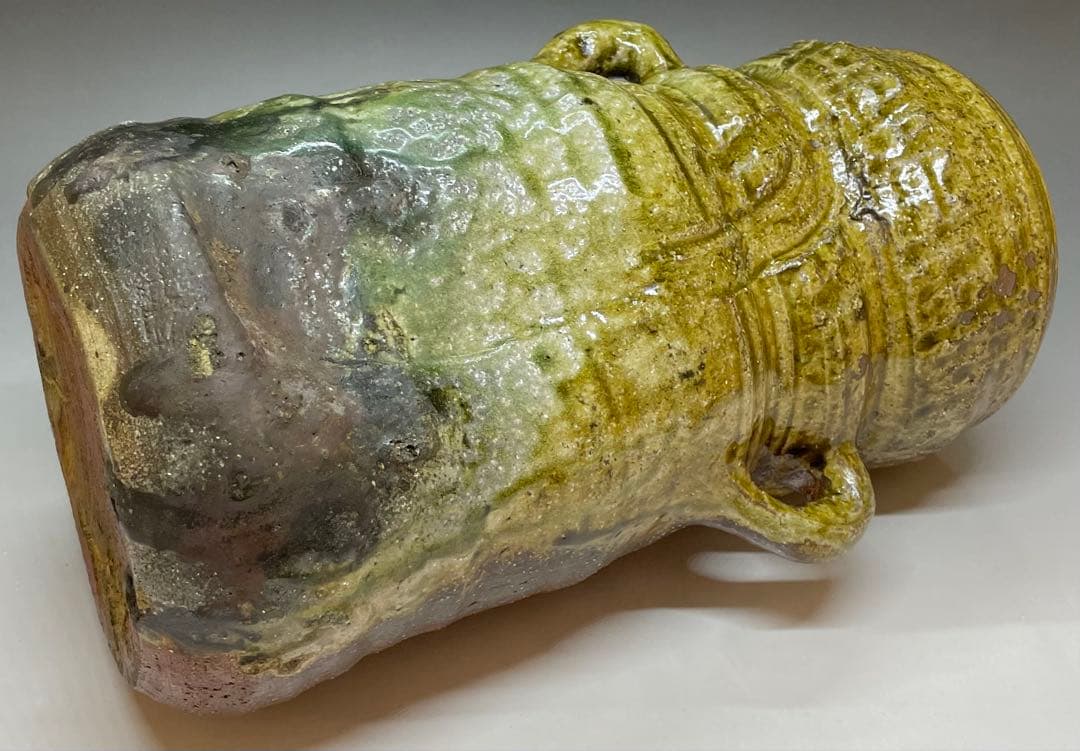 北大路魯山人　伊賀焼　伊賀釉　花入　共箱　i1191