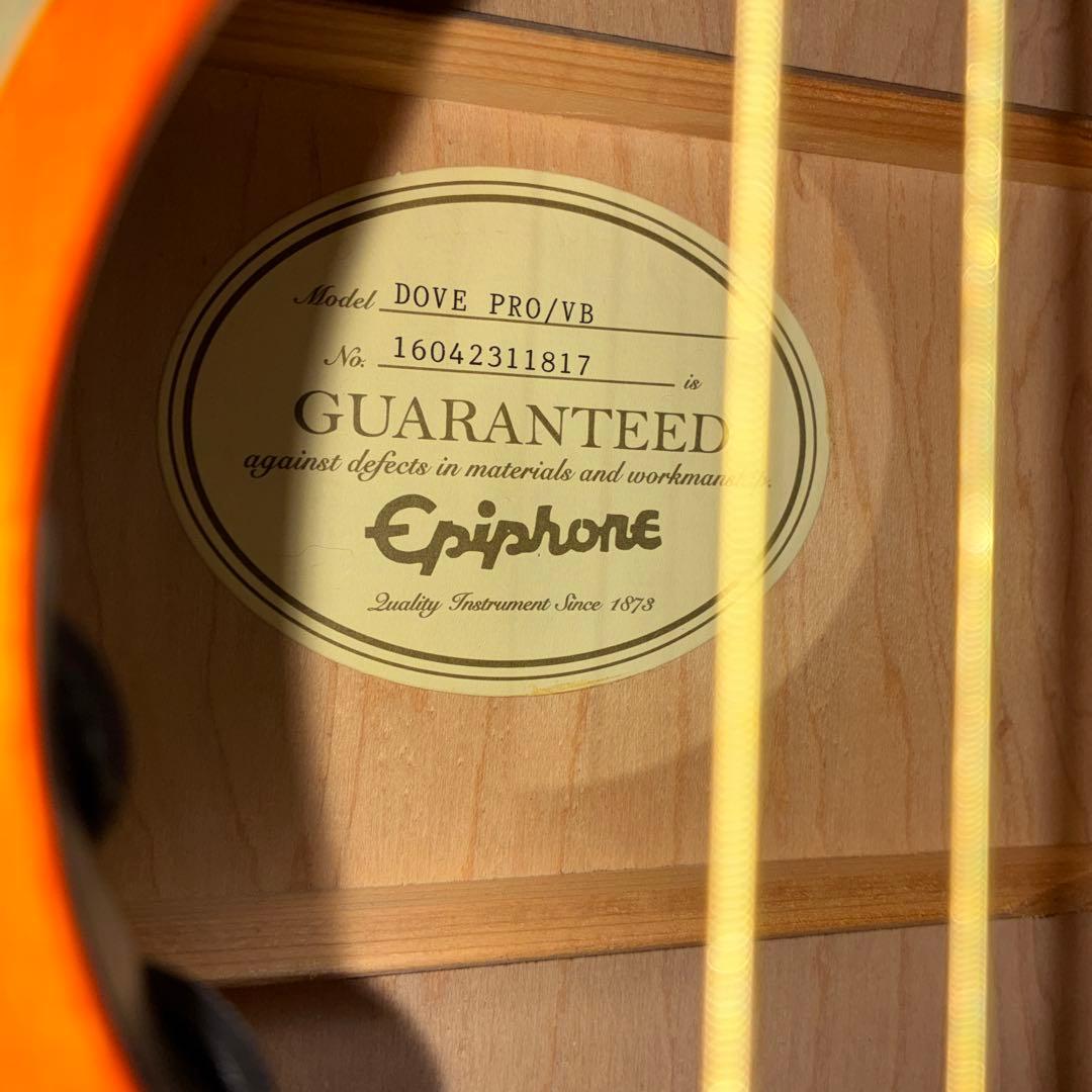 エピフォン Epiphone dove pro エレアコ　美品　いい音