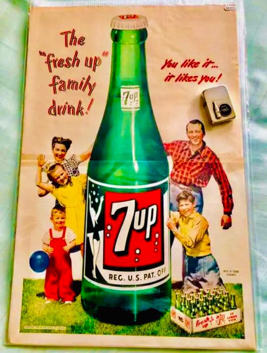 セブンアップ・vintage ７-up 1947年広告 コレクタブル
