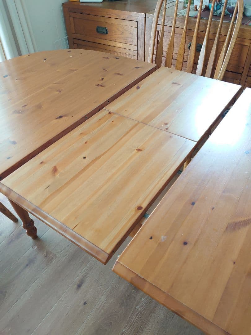 伸長式ダイニングテーブルセット US製 アメリカ家具 ヴィンテージ家具