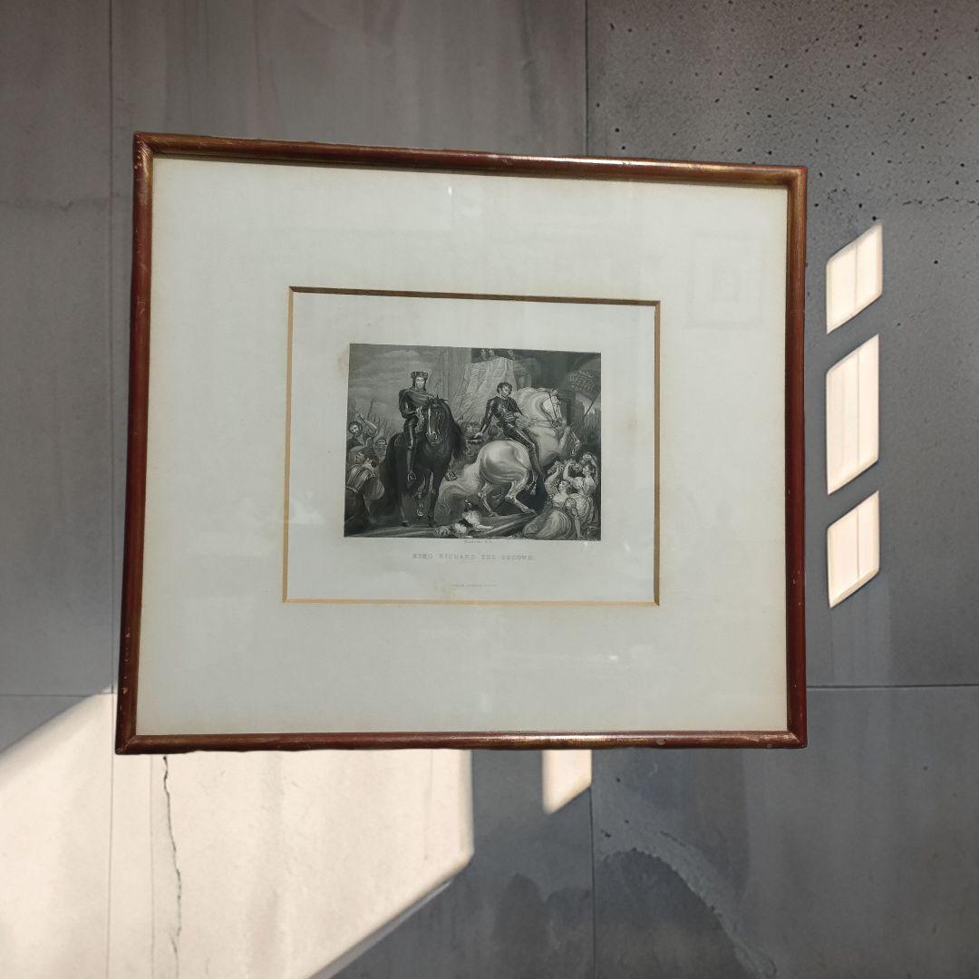 ノースコート原画の「キングリチャード二世」の銅版画　1840年ロンドンにて出版