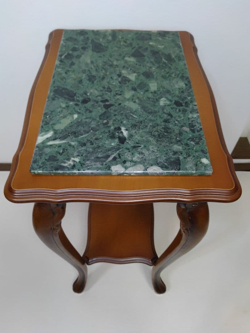 イタリア製 大理石天板 猫脚 コンソール　 花台　テーブル　ナイトテーブル