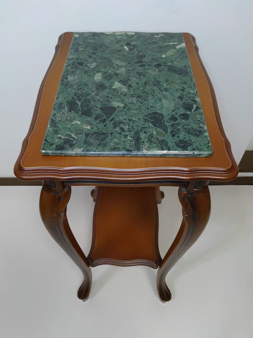 イタリア製 大理石天板 猫脚 コンソール　 花台　テーブル　ナイトテーブル