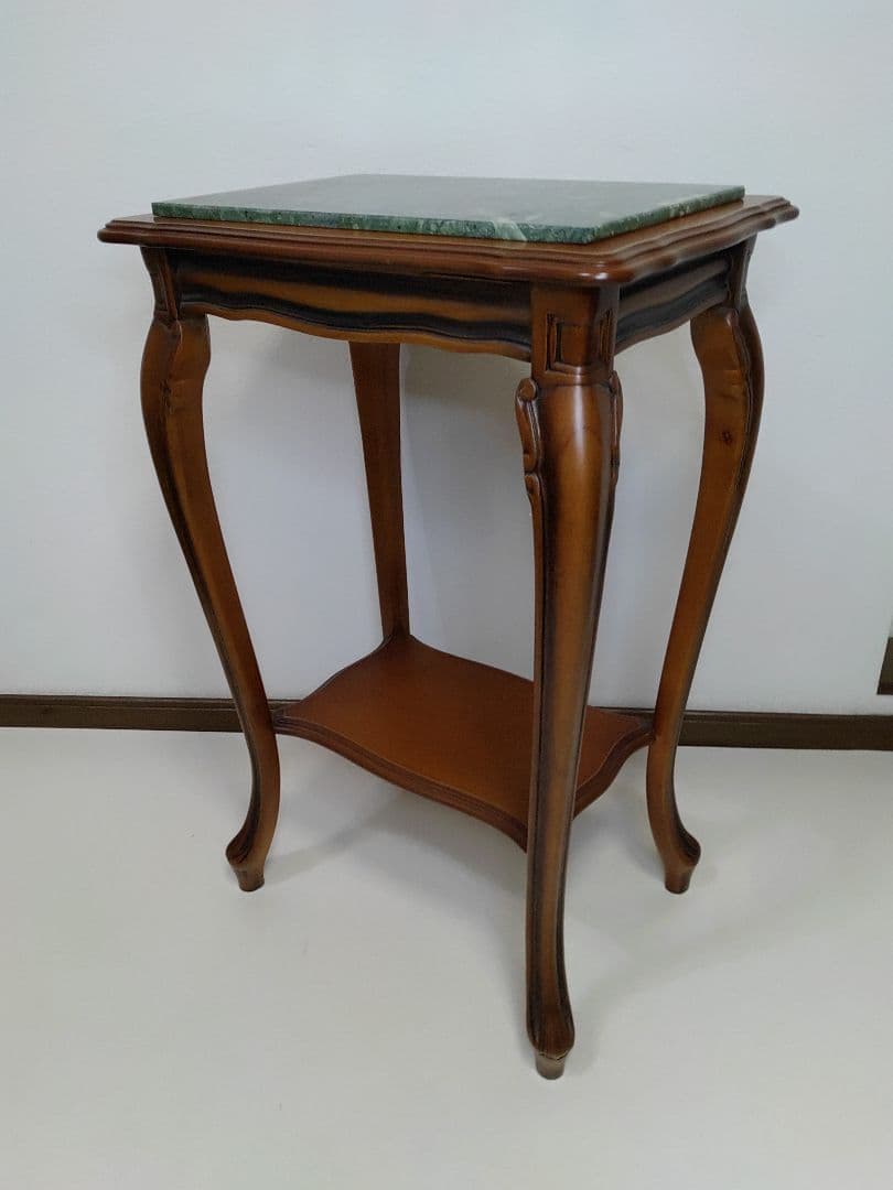 イタリア製 大理石天板 猫脚 コンソール　 花台　テーブル　ナイトテーブル