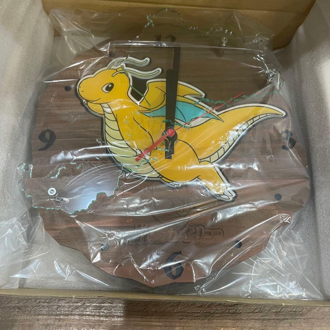 カイリュー壁掛け時計　ポケモンローカルActs 福井県限定品