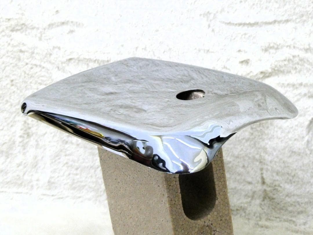 ★ホーク タンク 蓋 角タンク用　メッキ/タンクカバーCB250T CB400T