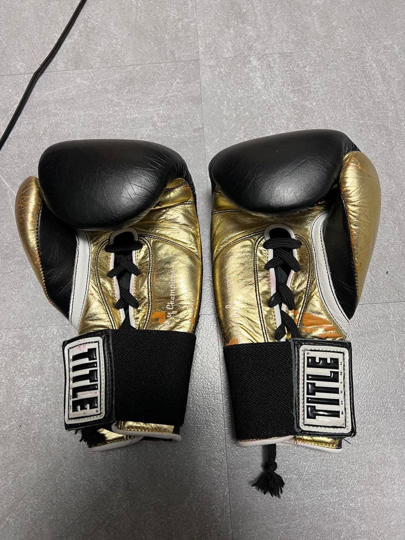 E*T様 Everlast パワーロックプロファイトグローブ ブラック/ゴールド