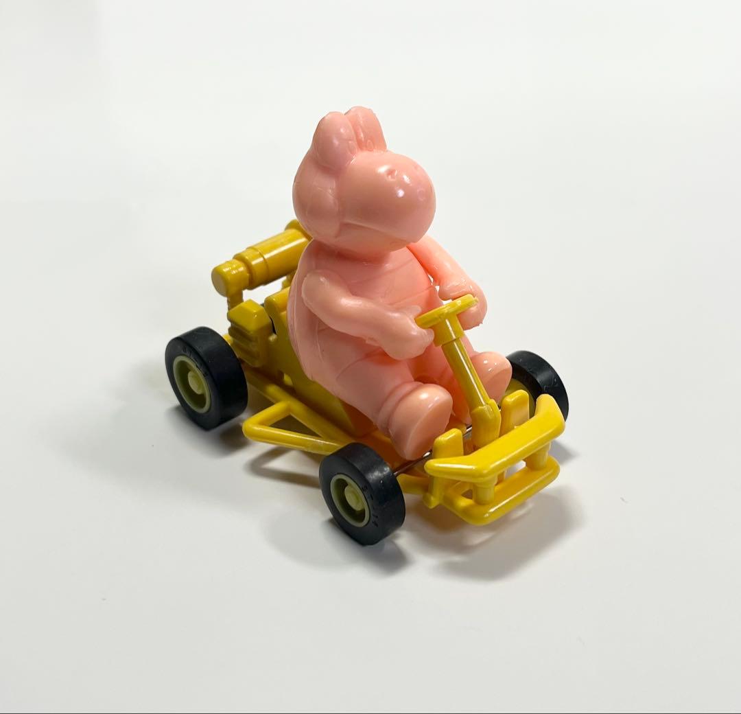 マリオカート　フィギュア　塩ビ　プルバック　マリオ　レトロ