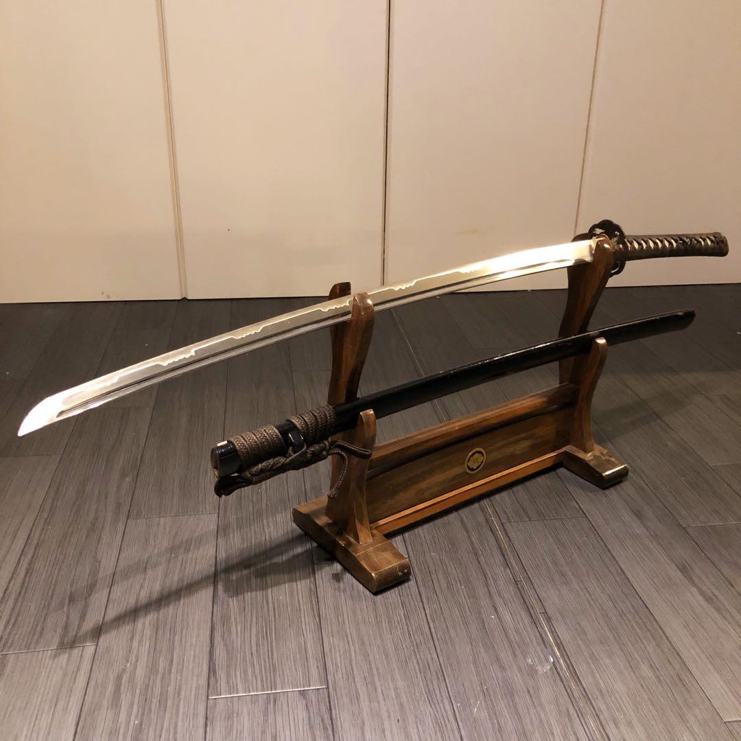 高級模造刀　居合刀　樋入り刀身　茶拵え　亜合金刀身