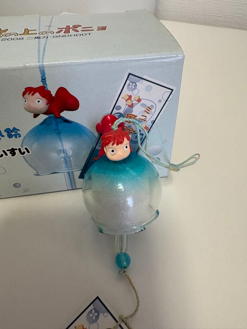 ポニョ　すいすい　ミニガラス風鈴　箱あり　未使用 希少　レア　崖の上のポニョ