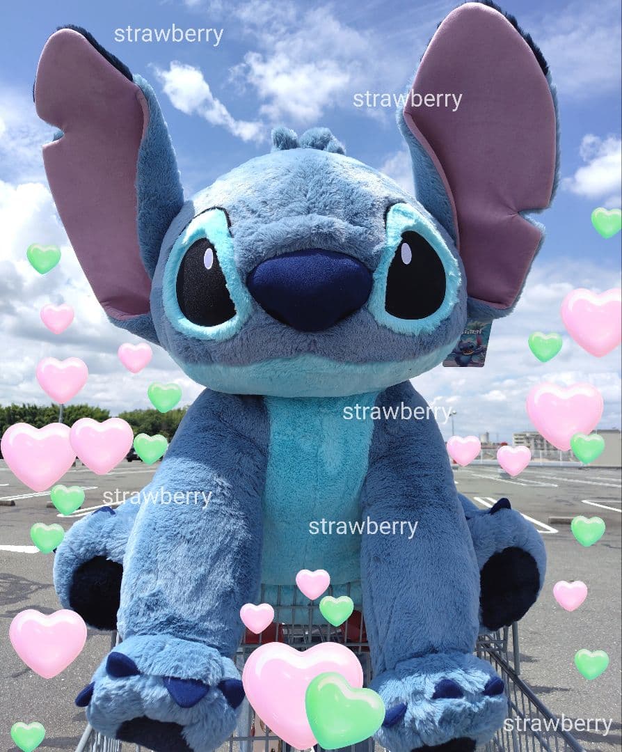 スティッチ　コストコ　特大　ぬいぐるみ　ブランケット付♥　ディズニー