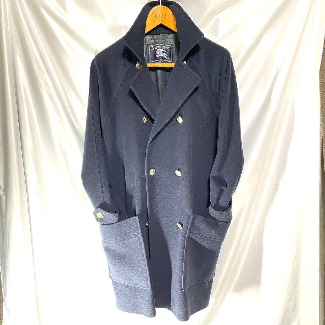 Burberry チェスター　ダブル　レディース　コート　金ボタン　ネイビー