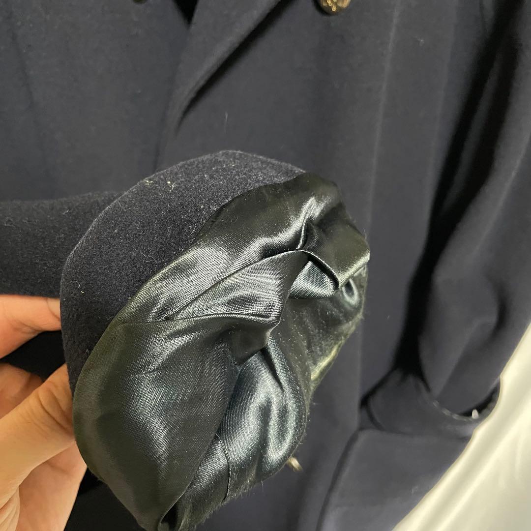 Burberry チェスター　ダブル　レディース　コート　金ボタン　ネイビー