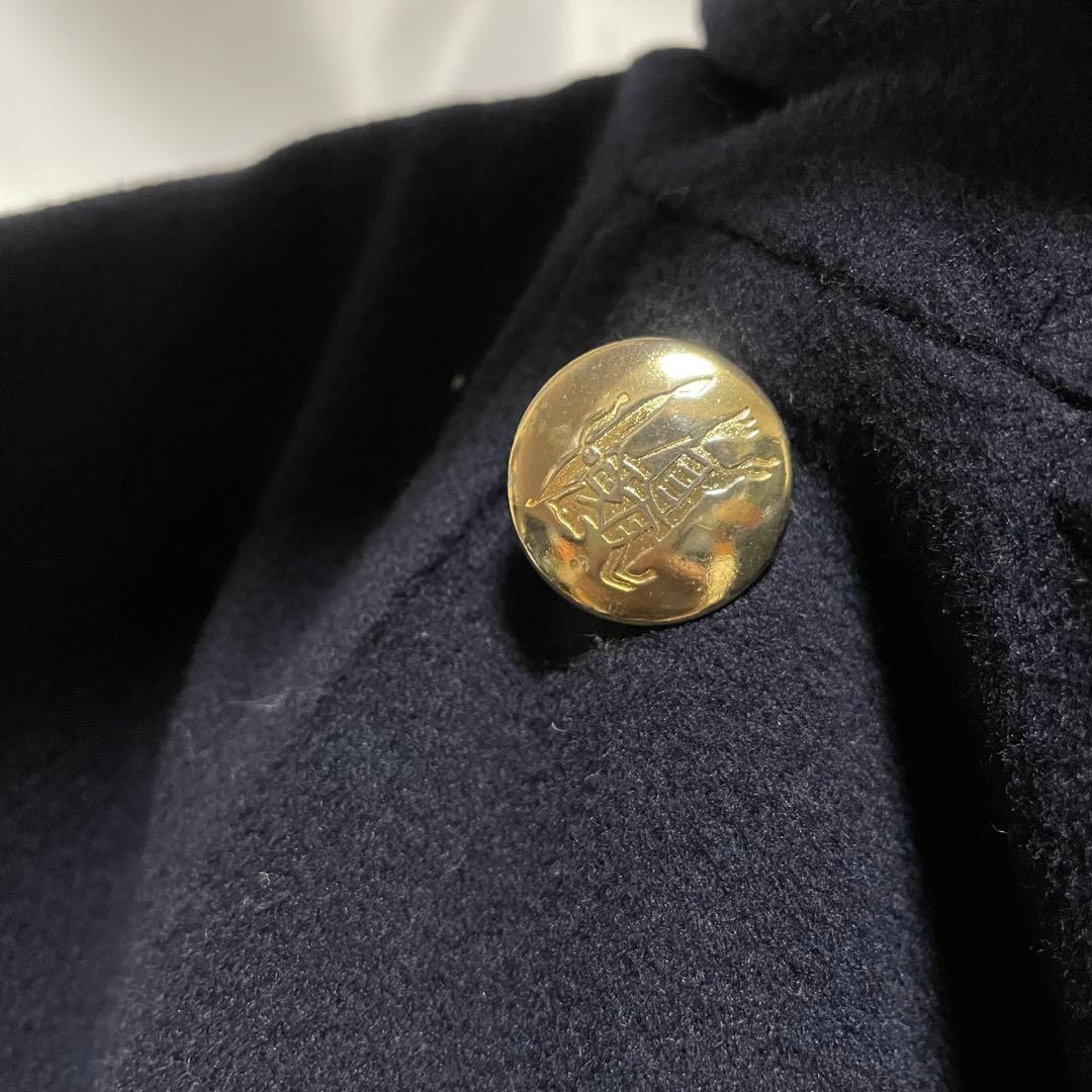 Burberry チェスター　ダブル　レディース　コート　金ボタン　ネイビー