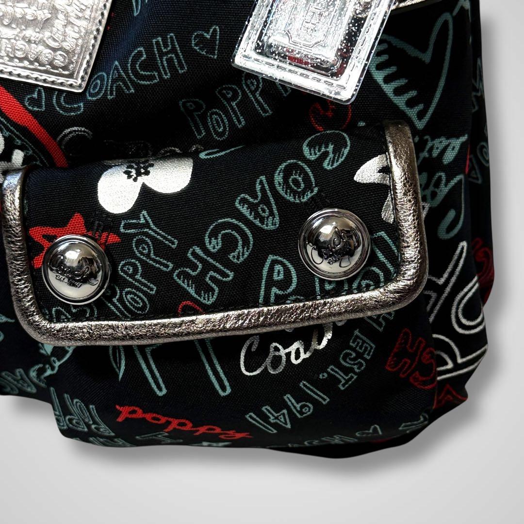 未使用級美品✨COACH POPPYマルチカラー ワンショルダーバッグ y2k