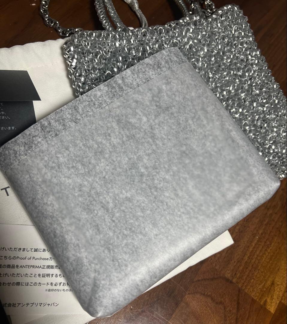ANTEPRIMA ミニアトゥーラシルバー インナーバッグ付き