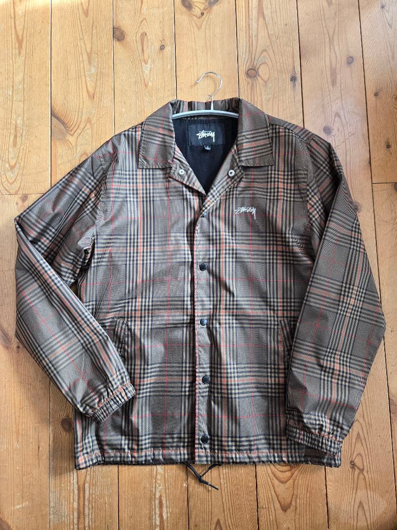 Stussy チェック柄 コーチジャケット