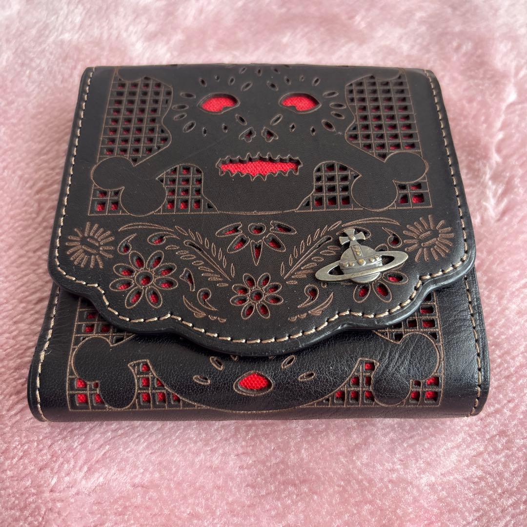 Vivienne Westwood スカルデザイン三つ折り財布