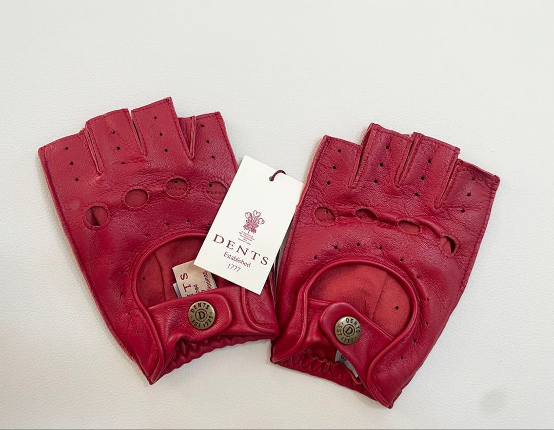 DENTS 新品羊革手袋 サイズS ベリー