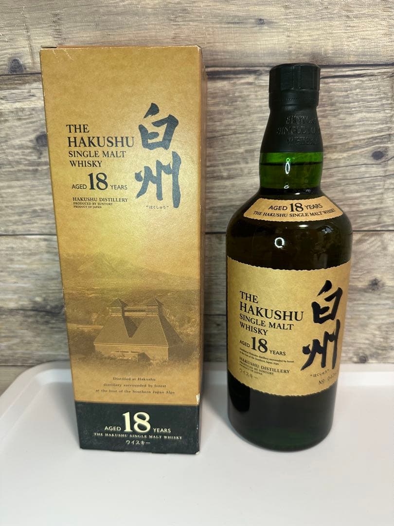 白州18年 シングルモルト未開栓700ml 旧ボトル 箱付き（箱ダメージあり）