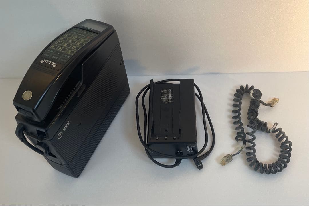 昭和レトロ移動電話203B形一式＊インテリア展示用希少セット