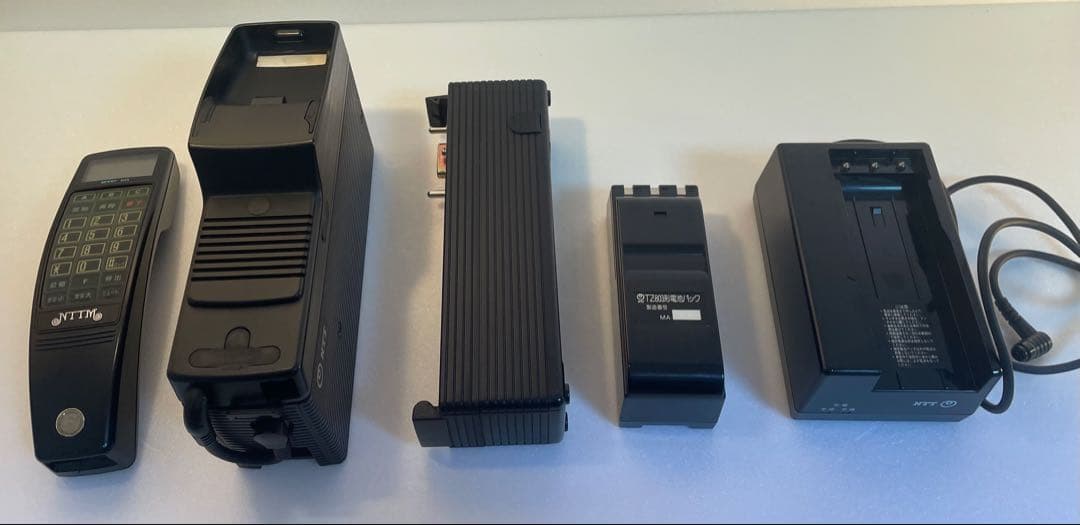 昭和レトロ移動電話203B形一式＊インテリア展示用希少セット