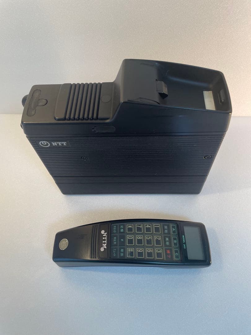 昭和レトロ移動電話203B形一式＊インテリア展示用希少セット