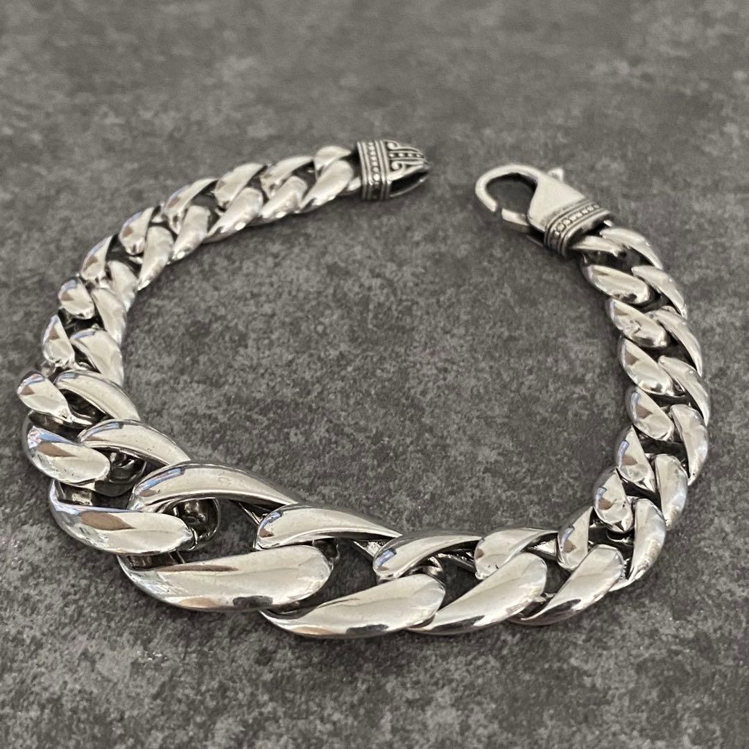 メキシカンジュエリー シルバー925 ブレスレット 喜平 チェーン ヴィンテージ