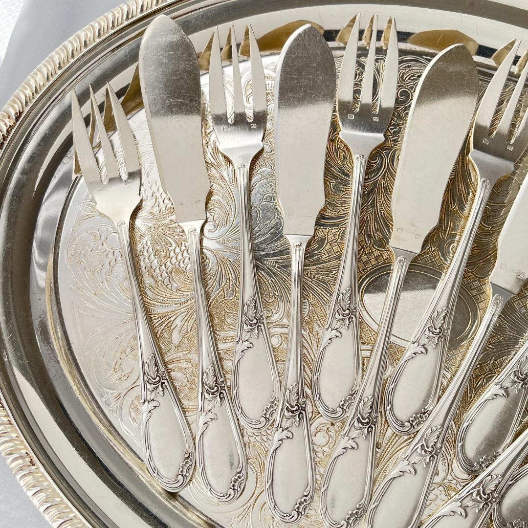 【仏蘭西】 Louis XV カトラリーセット 12本　ルイ15世様式