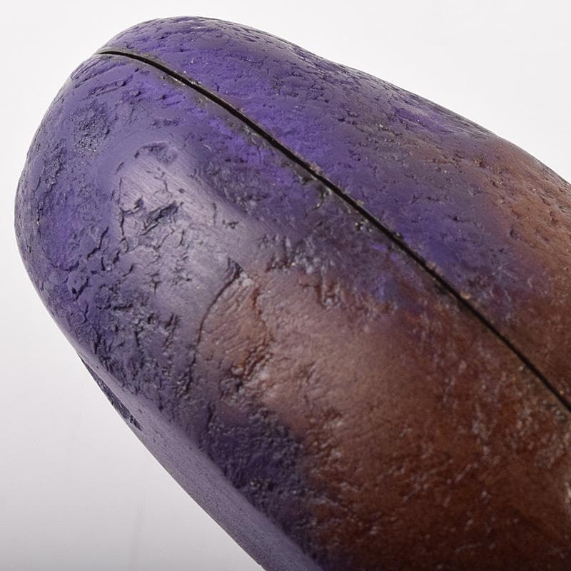 茶道具　乾漆　内金溜　あけび香合　時代箱付　V　R7588