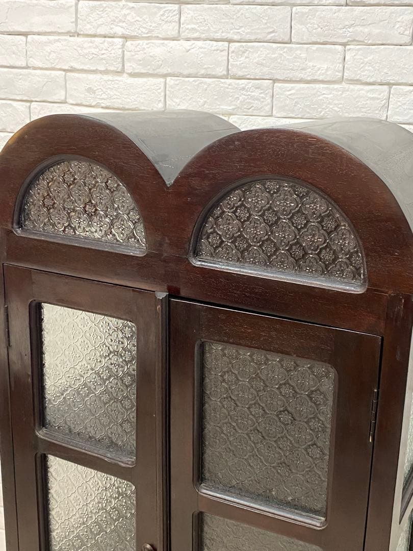 【東京都内23区配送無料】アンティーク　キャビネット　ガラスケース　ショーケース